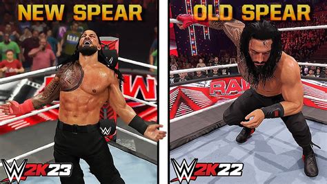 WWE 2K23 Vs WWE 2K22 Finishers Comparison YouTube