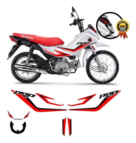 Kit Adesivos Faixas Pop 110i Rally 2015 2023 Especial