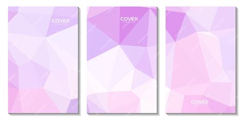 Premium Vector | A set of three covers for a cover book.