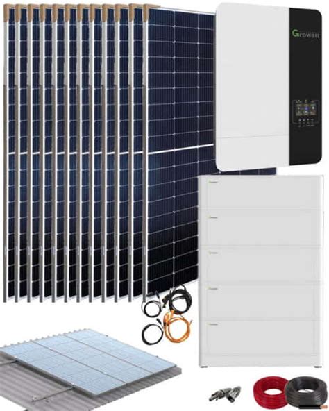 Kit Solar Vivienda Unifamiliar 5000W 48V 29700Whdia Al Mejor Precio