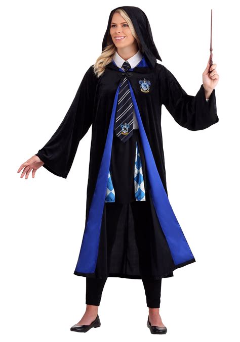 Deluxe Harry Potter Plus Size Ravenclaw Robe Costume For Adults