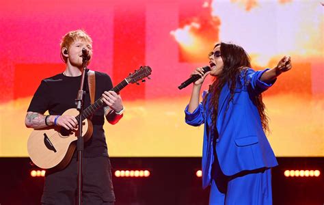 Ed Sheeran And Camila Cabello Premiere Bam Bam At Concert For Ukraine