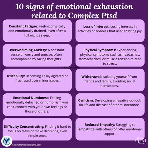 10 Signs of Emotional Exhaustion Related to Complex PTSD: A Guide for ...