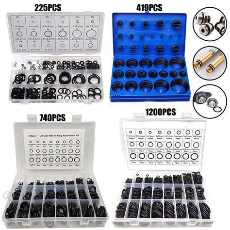 1200pcs O Ring Kit Metric Rubber O Rings Assortment Set 419 Piece