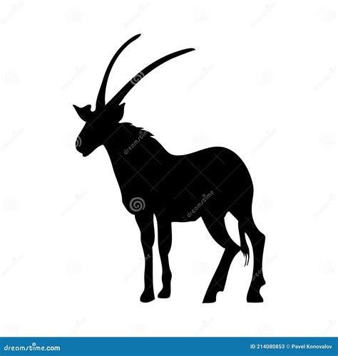 Oryx Pen Drawing Royalty Free Stock Image 213082636