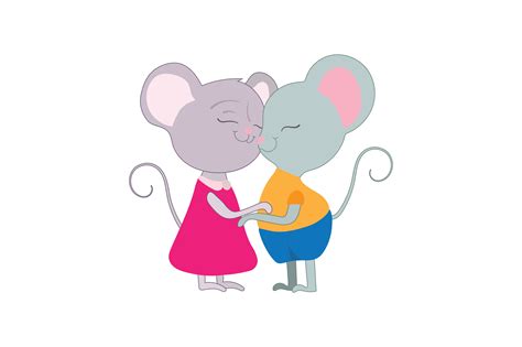 Two Cute Rats In Love Cuddling Svg Cut File By Creative Fabrica Crafts