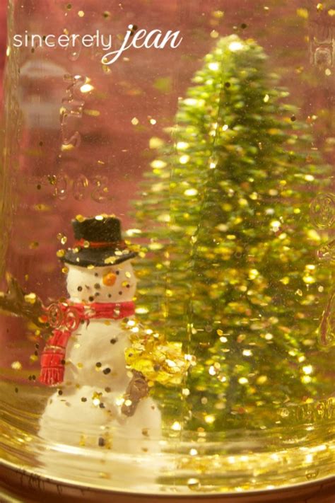 Diy Mason Jar Snow Globe Sincerely Jean