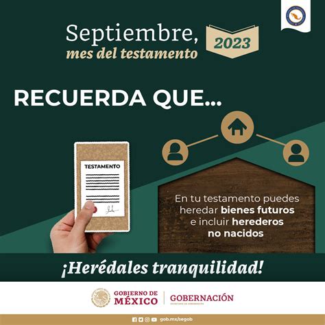 Septiembre mes del testamento en México Revista Más Sana