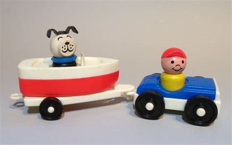 Fisher Price Little People Boat Tow Vintage Fisher Price Toys Fisher