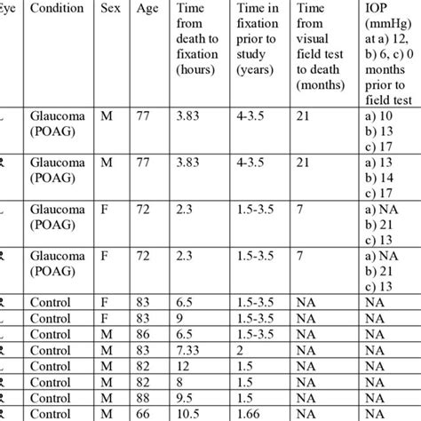 Retinal Ganglion Cell Loss Assessed In Relation To Visual Field