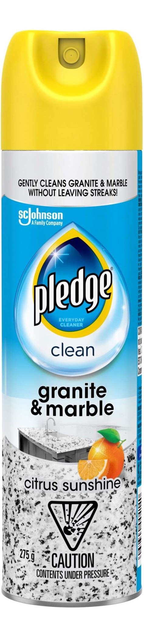 Pledge Granite And Marble Cleaner Spray Citrus Scent 275 G Canadian Tire