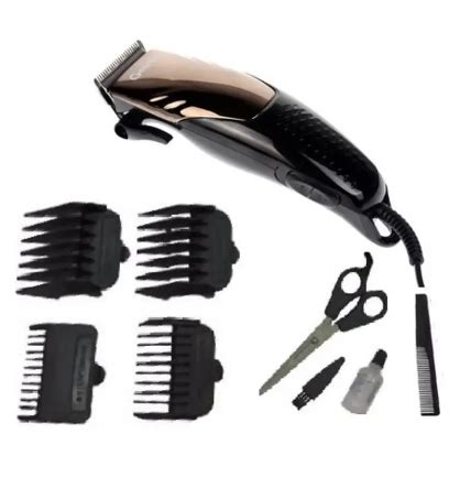 Geemy Professional Full Set Hair And Beard Clipper Wired Direct Power