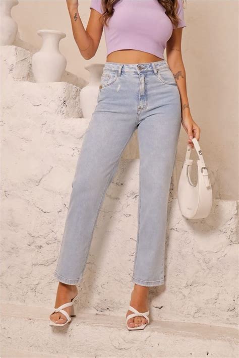 Calça Jeans Mom Feminina Revanche Tarapacá Estilo Clássico e