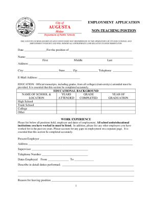 Fillable Online Providence School Board Application Fax Email Print