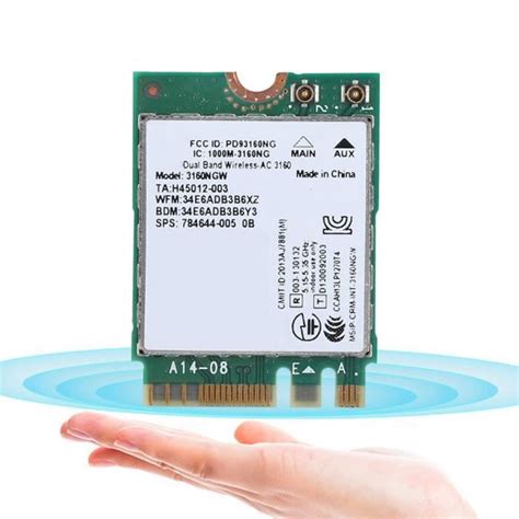 Garosa Carte Wifi Sans Fil Pour Carte R Seau Wifi Sans Fil Intel Ac