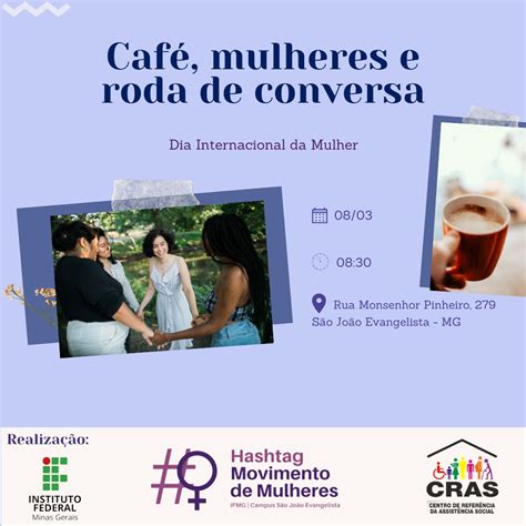 Convite Encontro Café mulheres e roda de conversa