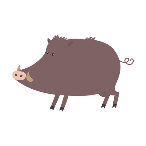 wild hog boar 19030050 Vector Art at Vecteezy