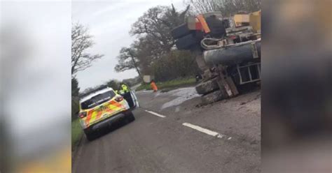 Emergency Services Called Out To Overturned Trucks On Two Cheshire