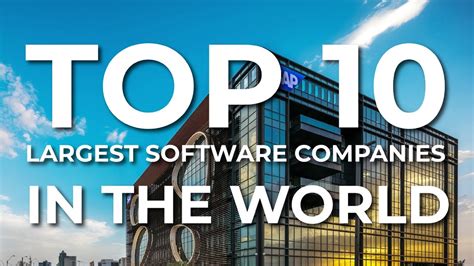 Top Largest Software Companies In The World L Visual Number Youtube