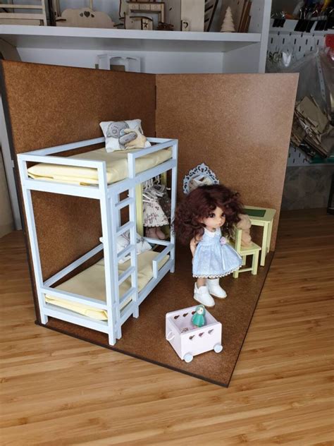 Roombox Dollhouse Roombox For Tiny Dolls Bjd Diorama 18 Etsy