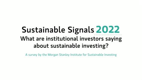 Morgan Stanley Sustainable Signals 2022 On Vimeo