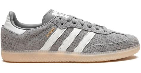 Adidas Samba Og Grey Bliss Orange Sneakers In Gray Lyst