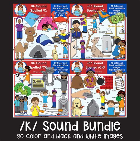 Clip Art K Sound Spelled C K Cc And Ck Bundle Made By Teachers