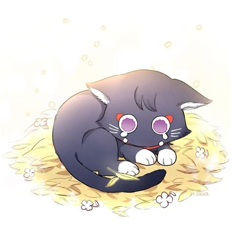 Scaramouche Cat 캐릭터 일러스트