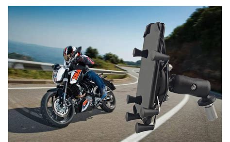 Evomosa Support De T L Phone Pour Moto Support Pour Gps R Glable Pour