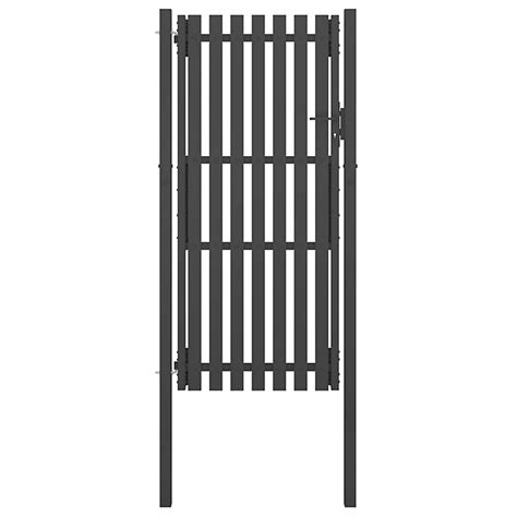 Berkfield Garden Fence Gate Steel 1x2 5 M Anthracite Diy At Bandq