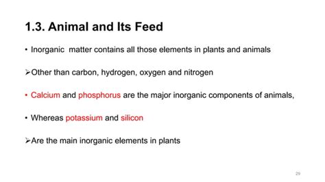 chapter 1-Principle Of Animal Nutrition.ppt | Chemistry | Science 
