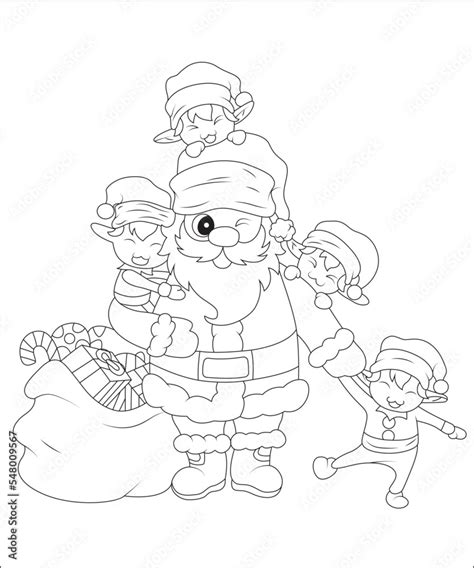 funny Christmas coloring page for kids. Christmas coloring book page ...