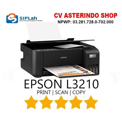 Printer Epson L3210 Ecotank Garansi Resmi Print Scan Copy Siplah