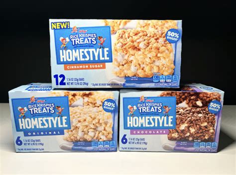 Review Kellogg S Rice Krispies Treat Homestyle Original Chocolate