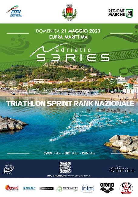 Adriatic Series Triathlon Sprint Domani A Cupra Marittima