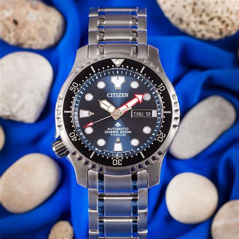 Citizen Promaster Marine Automatic Diver's Super Titanium NY0100-50ME ...