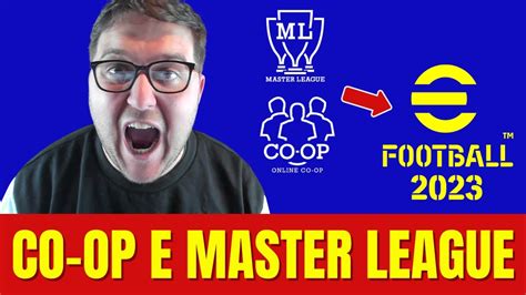 Efootball 2023 Master League E Co Op Sempre PiÙ Vicine Anteprima