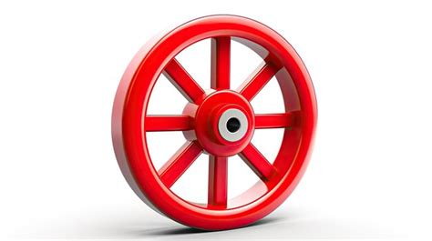 Premium AI Image | a red wheel with a red wheel on it