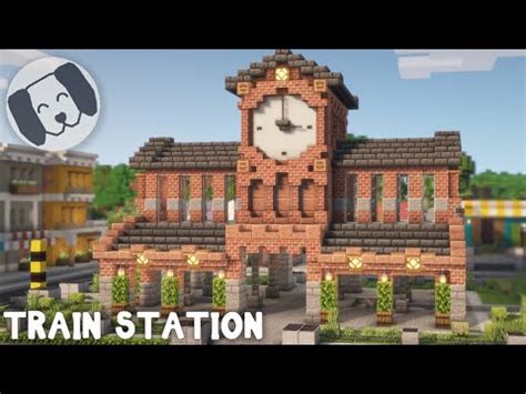 Minecraft How To Build A Train Station Youtube