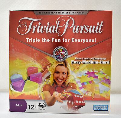 Trivial Pursuit Th Anniversary Edition Board Game Levels Of