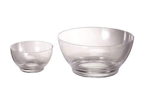 Small And Large Lucite Bowl