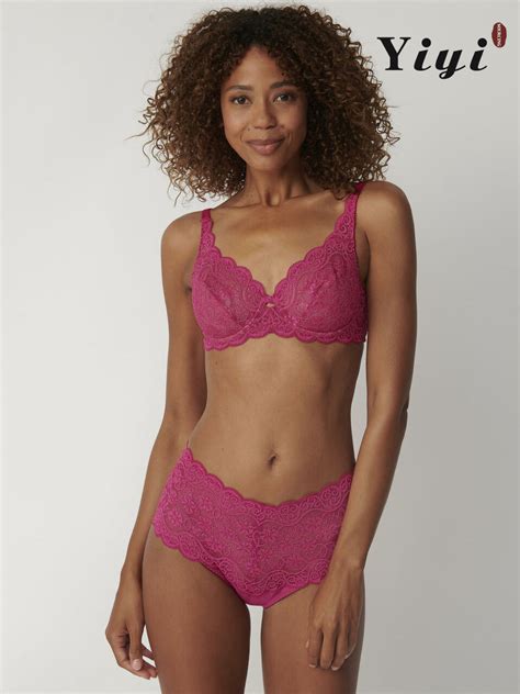 Glamour Beautiful Girl Lace Perspective Lingerie Set Sexy Bra Panties Underwear And Lingerie Price