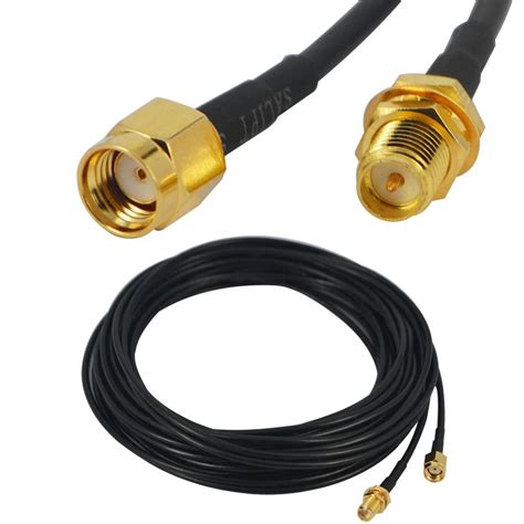 9m Rp Sma Rp Sma Wifi Antenna Extension Cable Wire For Wireless Wi Fi