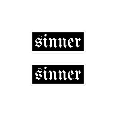 SINNER sticker - PYGear.com