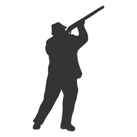 Hunter Gun Right Facing Aiming Sky Silhouette Png And Svg Design For T Shirts