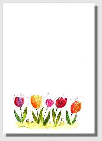 Tulpen Briefpapier Kreativzauber