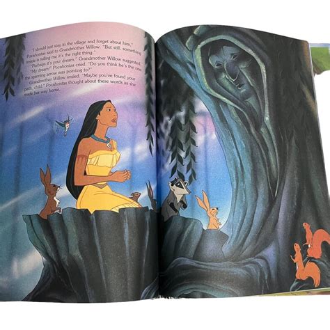 Vintage 1995 Disney Mouse Works Pocahontas Hard Cover Storybook Etsy