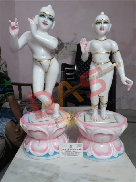 Traditional Hindu Iskcon Radha Krishna White Marble At Rs 25100 In Jaipur