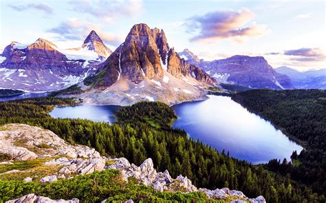 Sfondi Alberi Paesaggio Foresta Montagne Roccia Riflessione