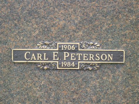 Carl Emil Peterson 1906 1984 Memorial Find A Grave